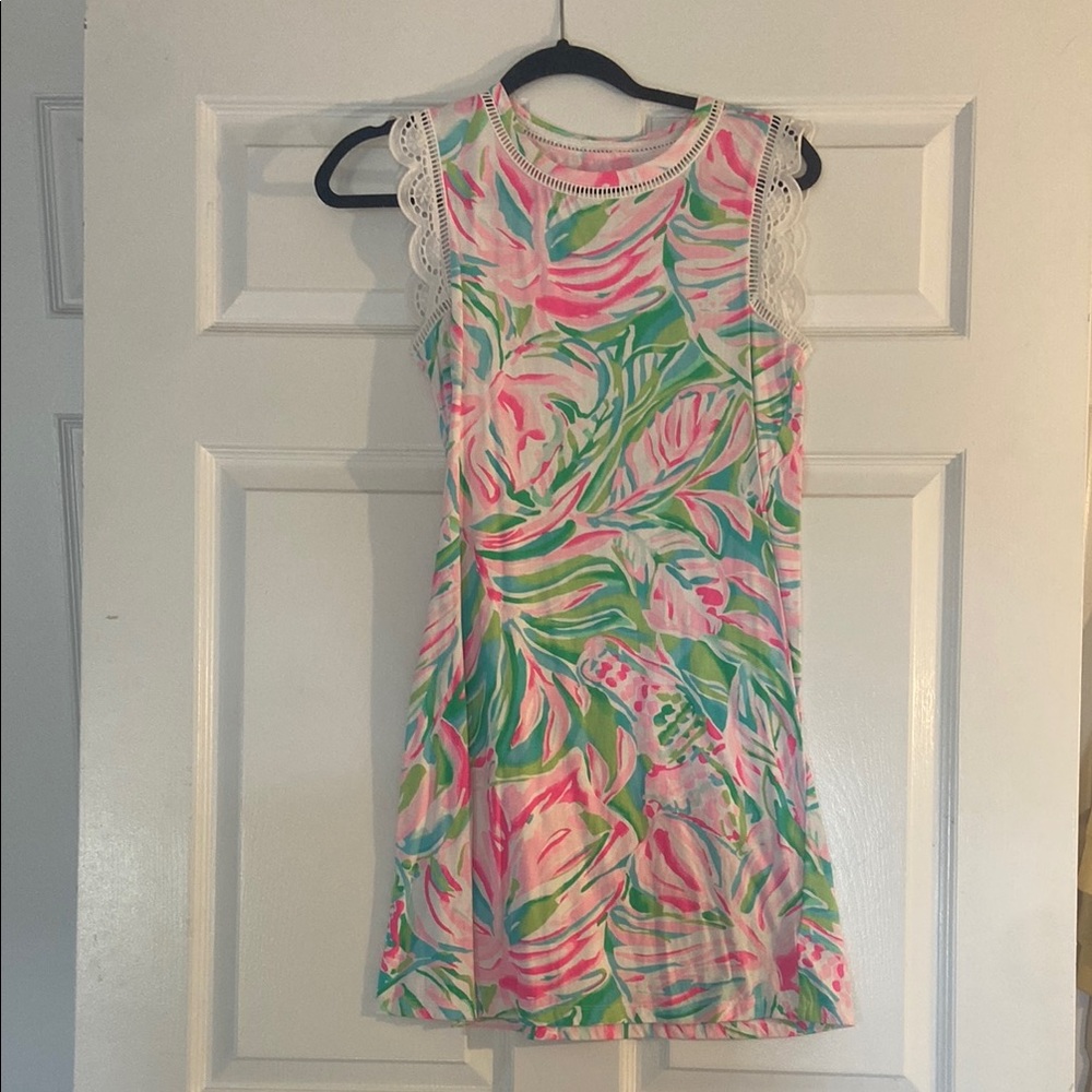 Lily Pulitzer Dress with Lace Trim